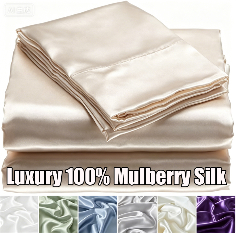 Luxury Mulberry Silk Bed Sheet - Luxury Skincare Sets ulasan dan harga