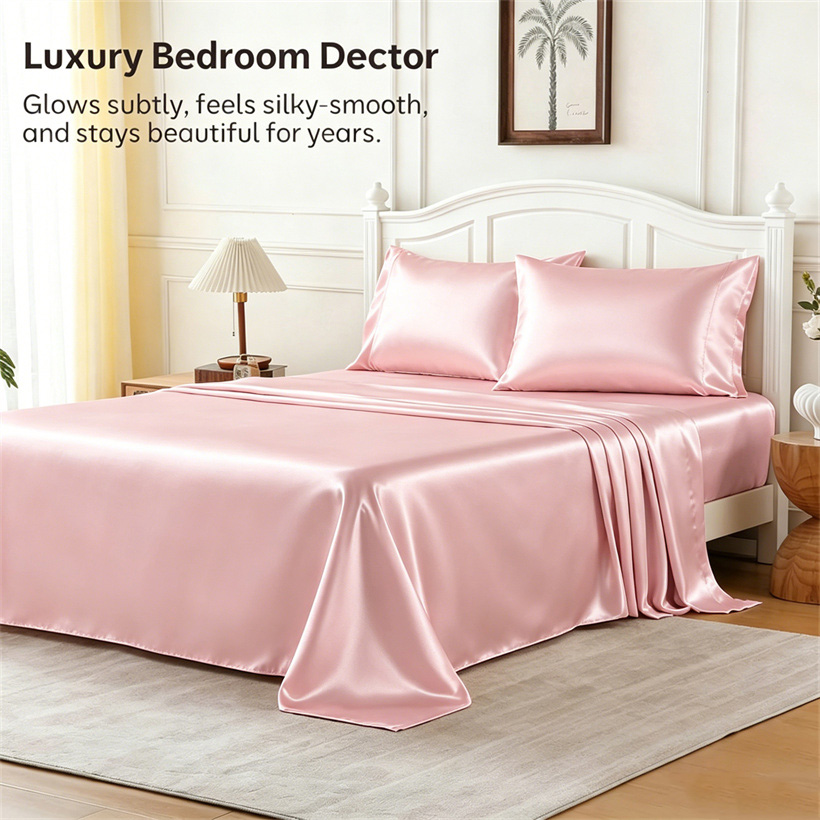 Luxury Mulberry Silk Bed Sheet - Luxury Skincare Sets ulasan dan harga