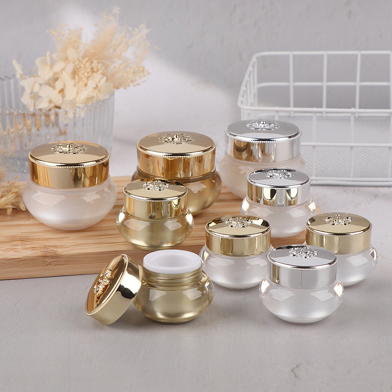 Acrylic Empty Travel Cream Jar - Luxury Skincare Products ulasan dan harga