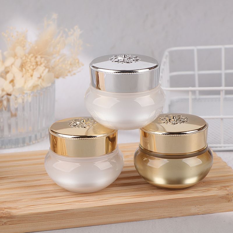 Acrylic Empty Travel Cream Jar - Luxury Skincare Products ulasan dan harga