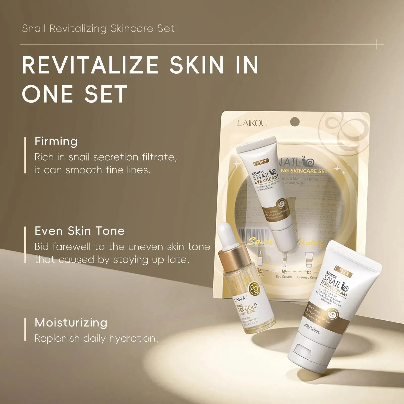 24K Gold Snail Repair Serum Ey - Luxury Skincare Sets ulasan dan harga