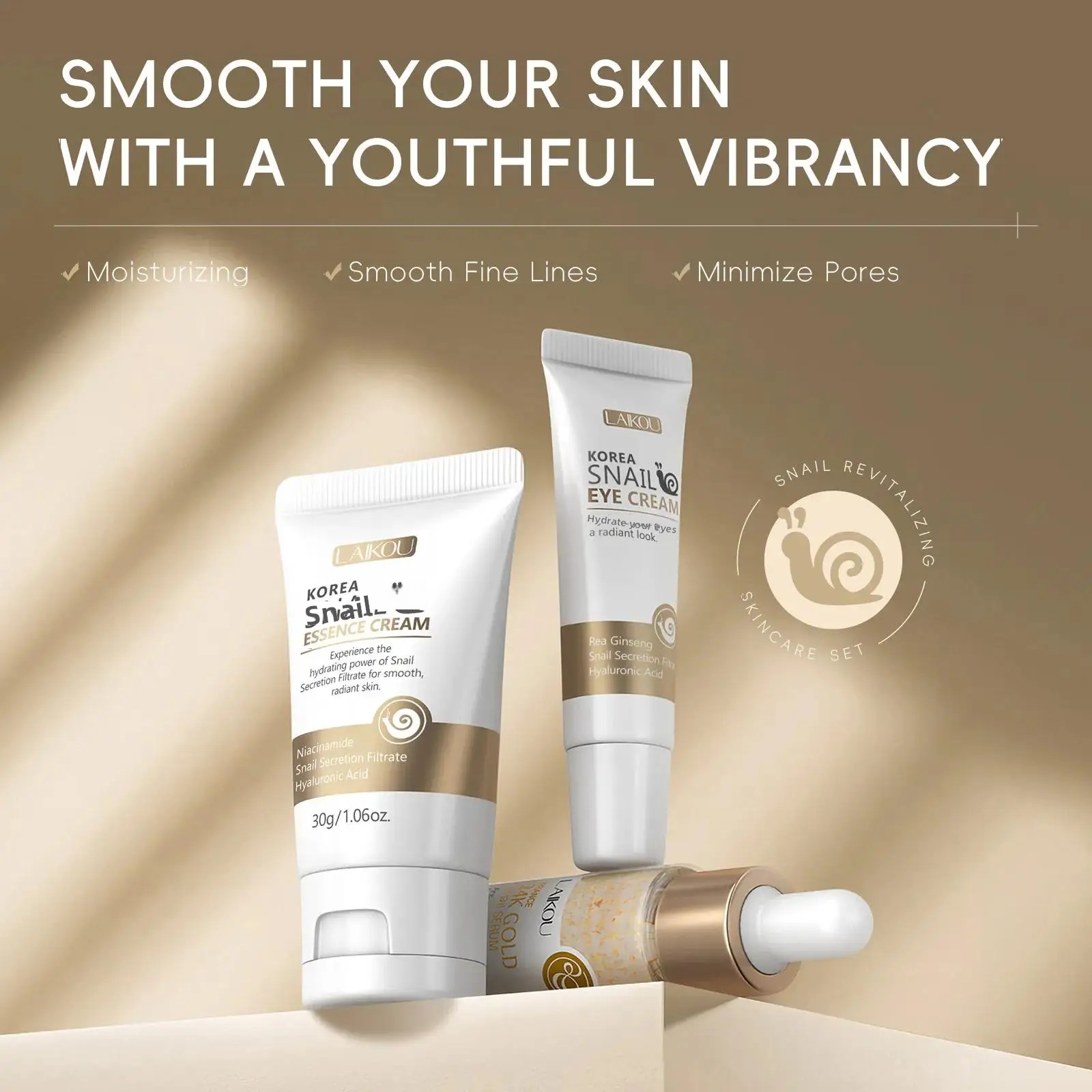 24K Gold Snail Repair Serum Ey - Luxury Skincare Sets ulasan dan harga