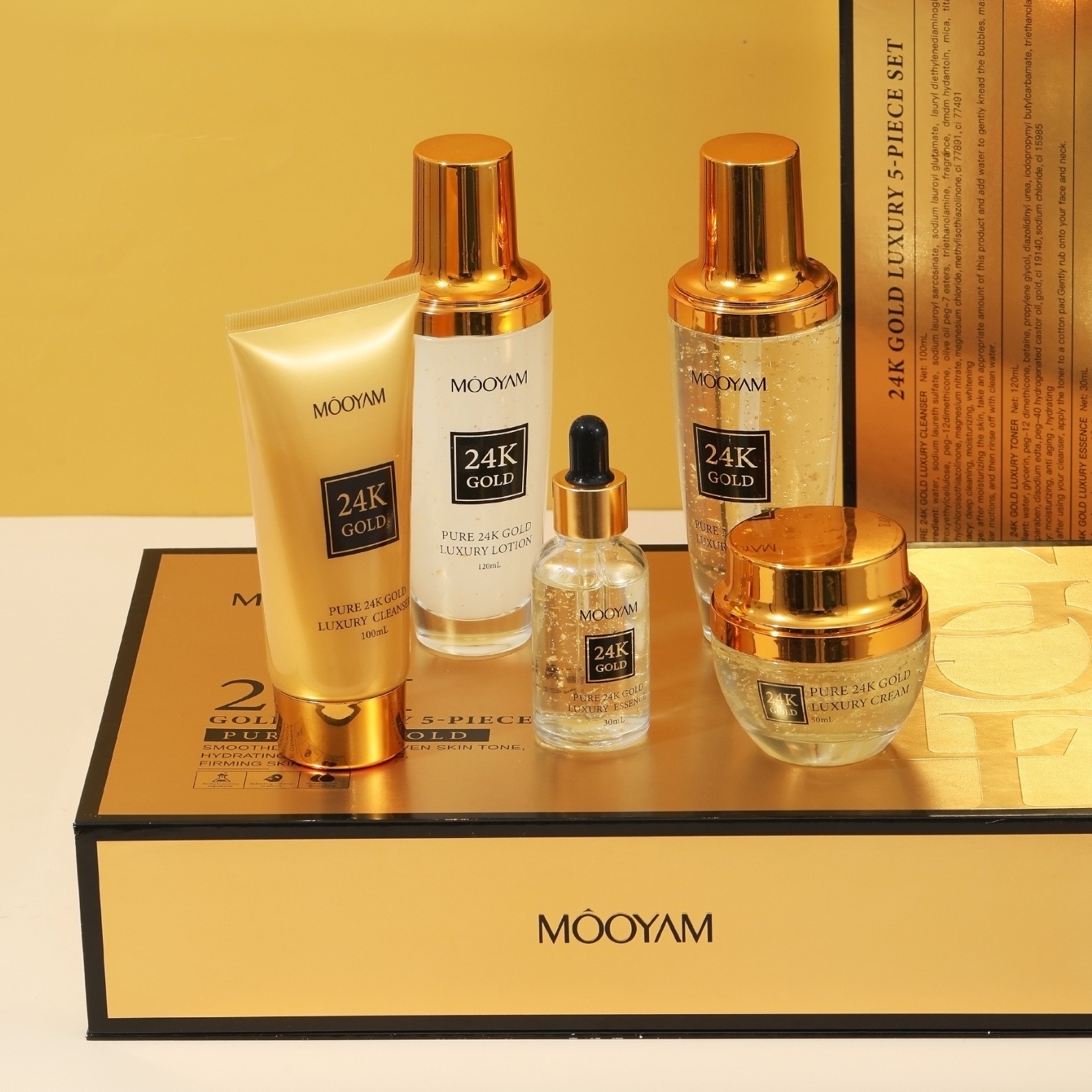 24K Gold LUXURY Moisturizin An - Luxury Skincare Sets ulasan dan harga