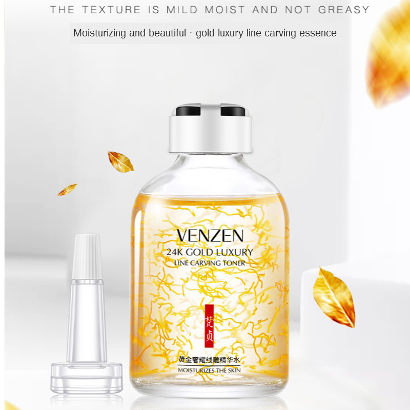 24K Gold Luxury Line Carving T - Luxury Skincare Toner ulasan dan harga