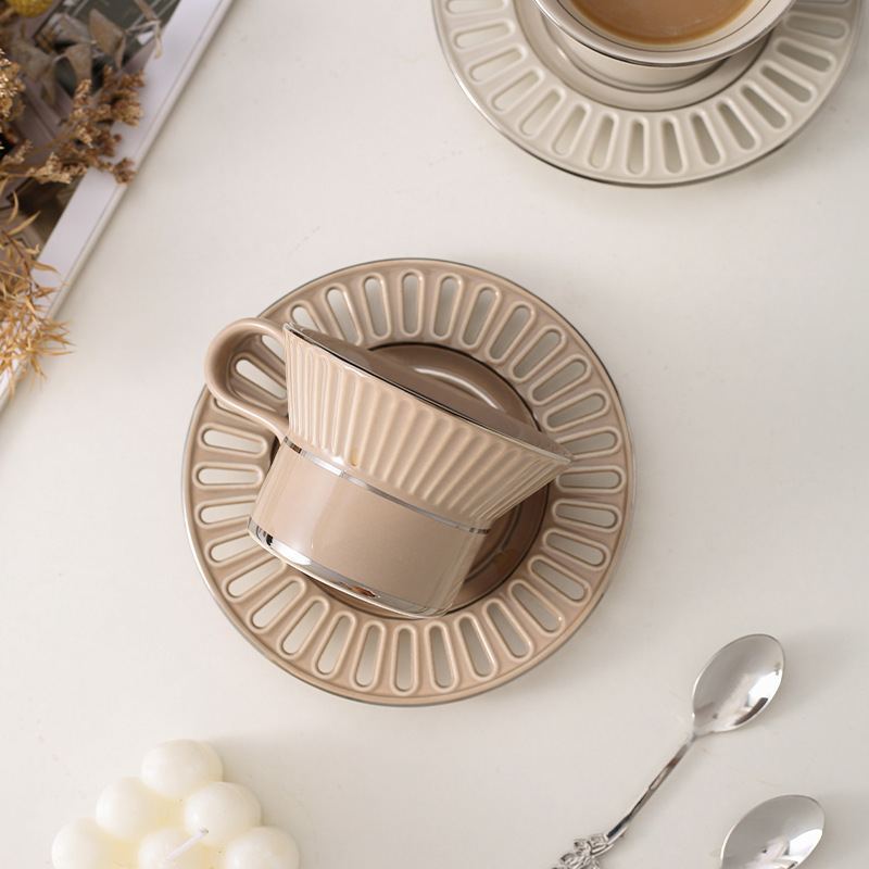 Luxury Ceramic Coffee Cup Dish - Luxury Skincare Products ulasan dan harga